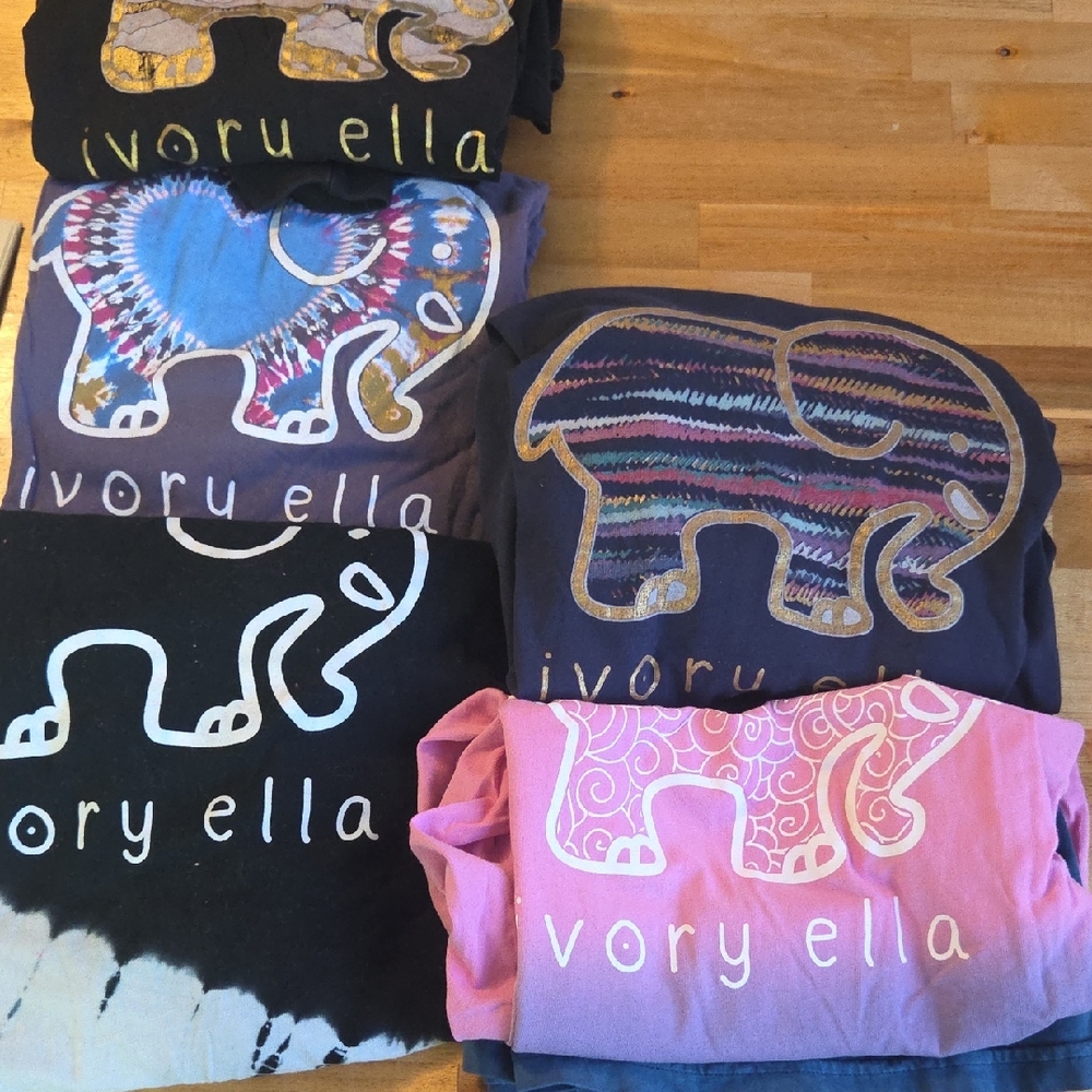 Ivory Ella Vibrant Elephant Tees